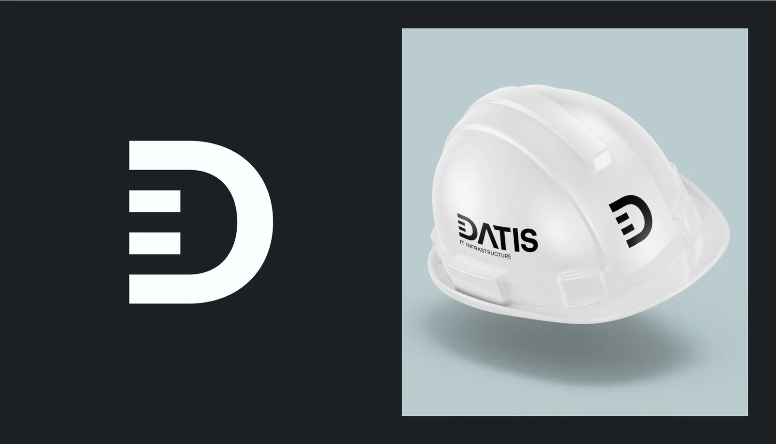 DATIS — logo na ochranné přilbě