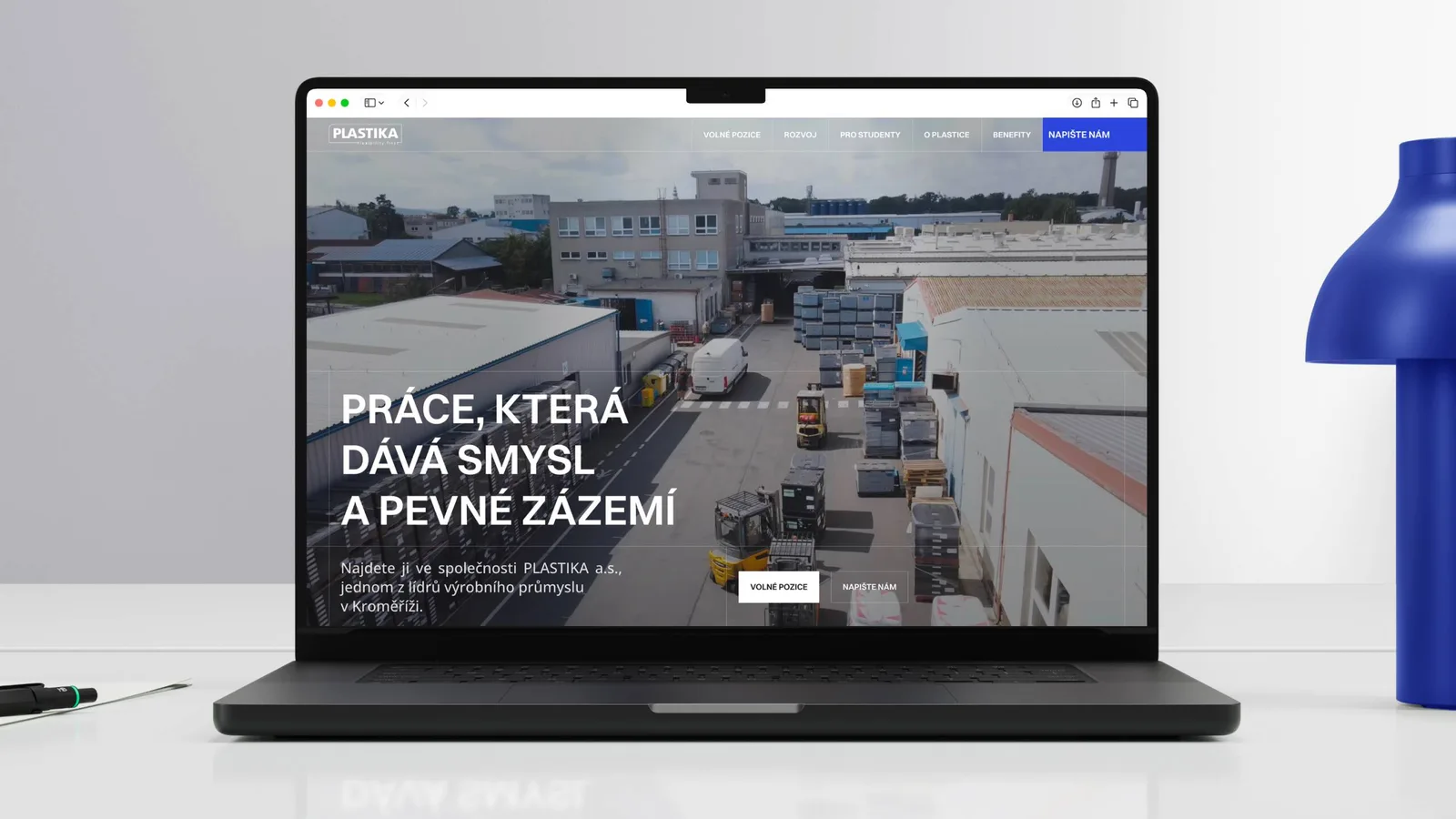Kariérní web PLASTIKA — detail sekce