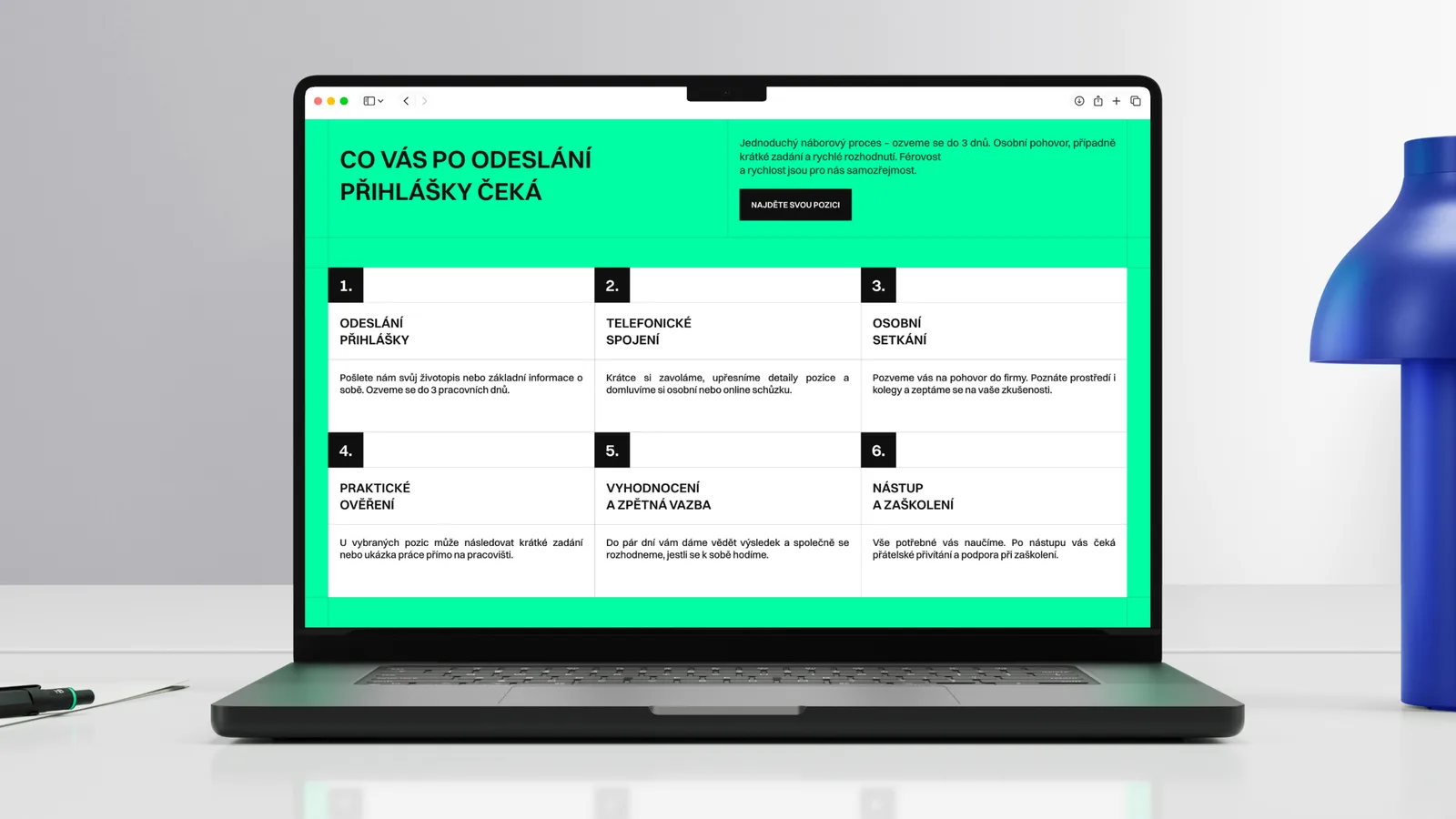 Kariérní web PLASTIKA — detail další sekce